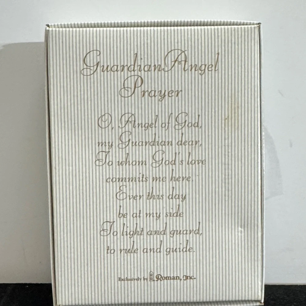 Roman Guardian Angel Ornament - White and Cream